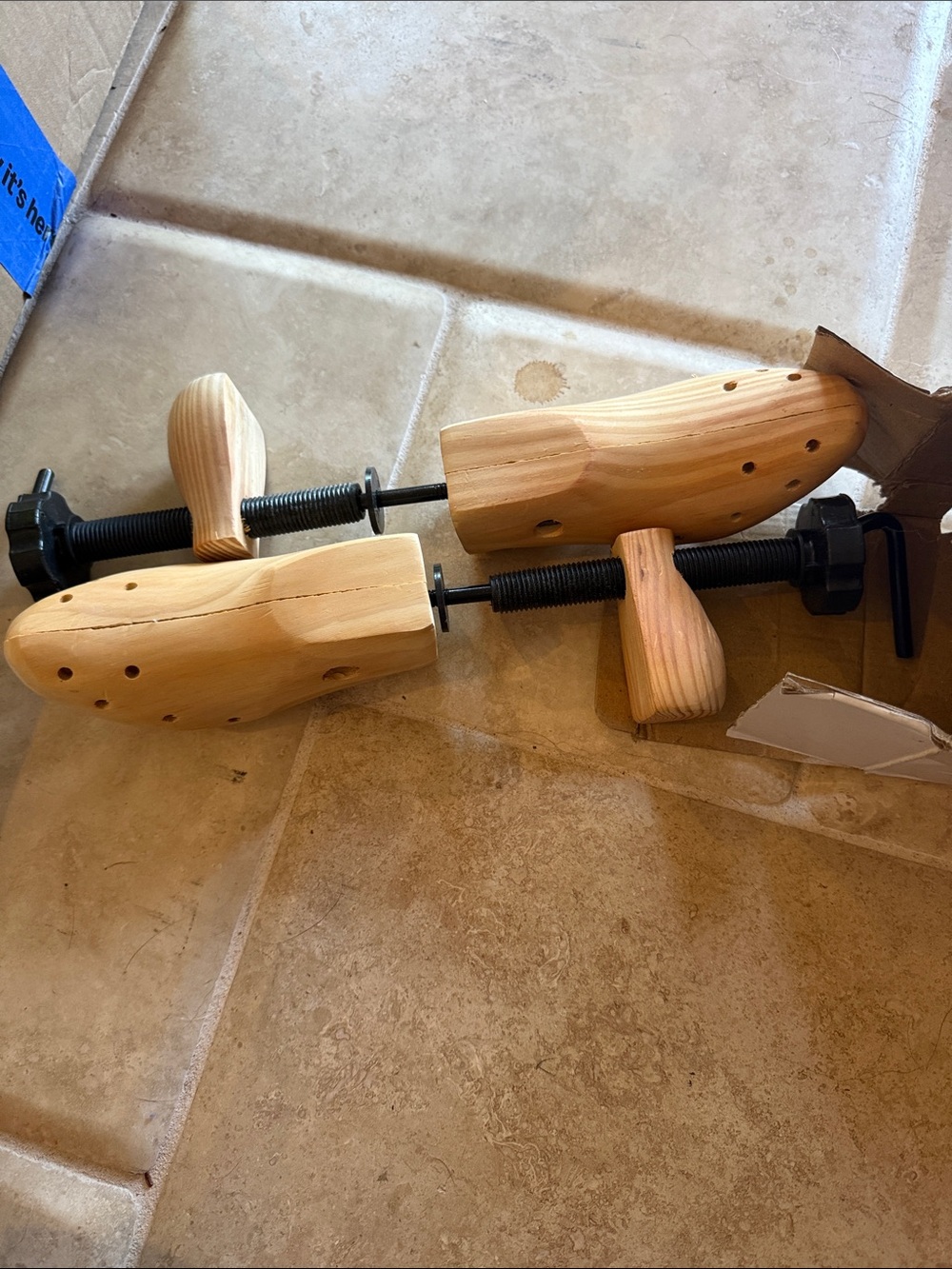 Wooden  Shoe Stretchers - Natural Wood